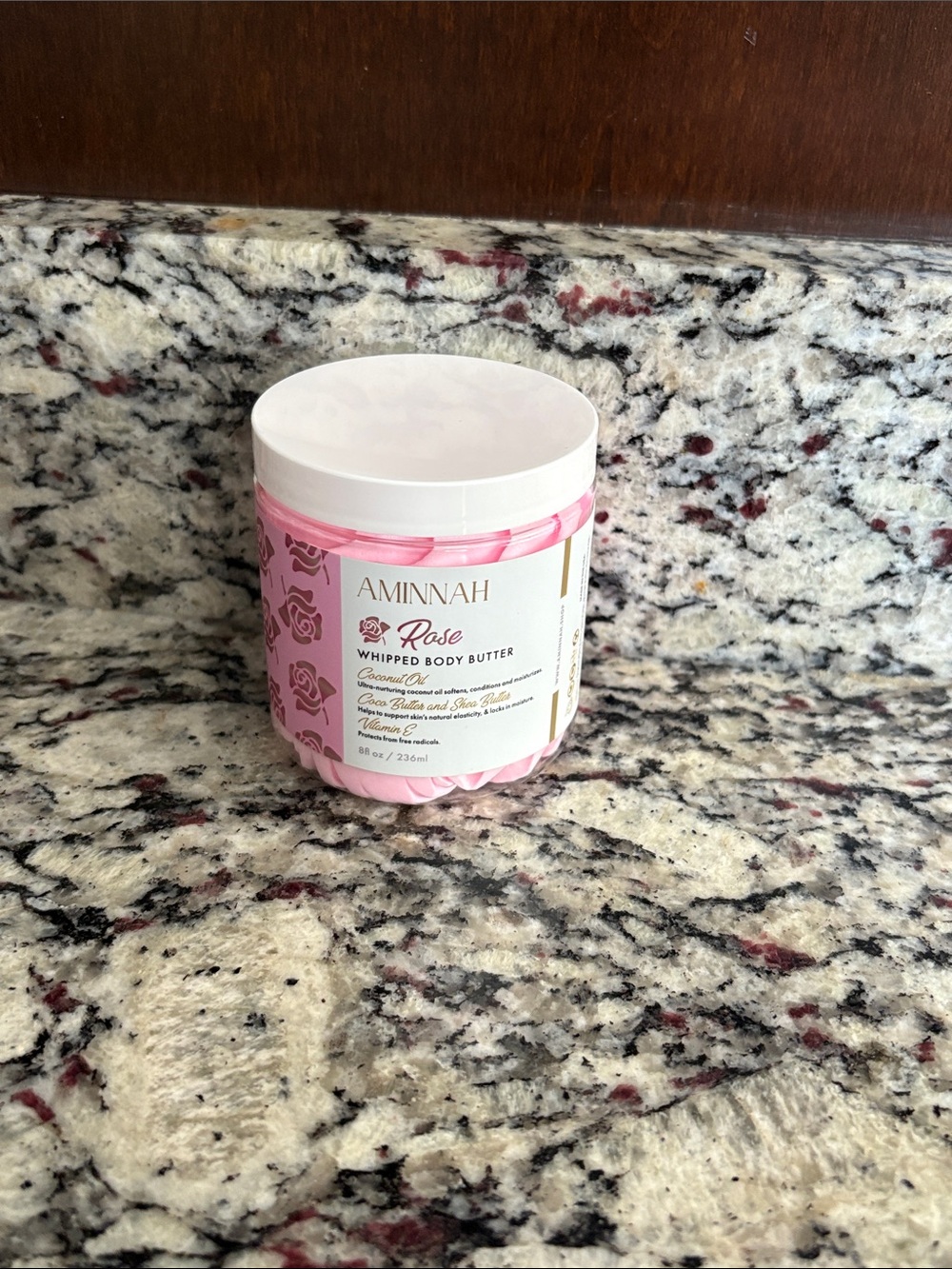Aminnah Rose Whipped Body Butter 8oz